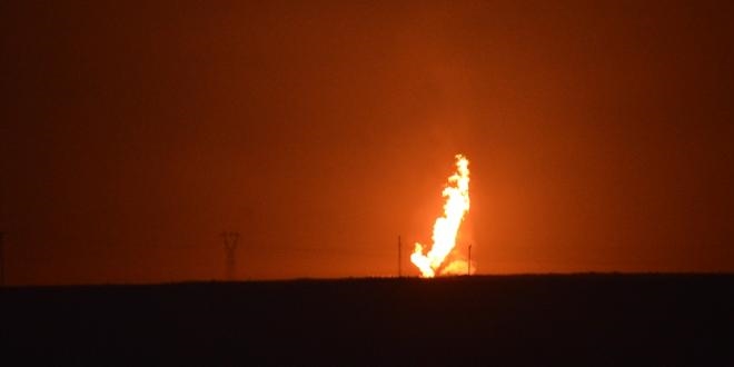Ağrı'da Doğalgaz hattında patlama meydana geldi