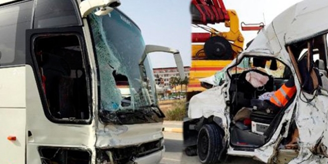 Fatsa'da otobüsle dolmuş çarpıştı: 6 yaralı