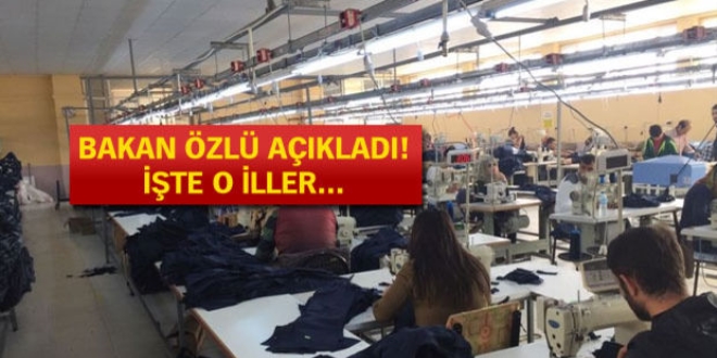 Üç ilde 10 bin 500 kişiye iş imkanı