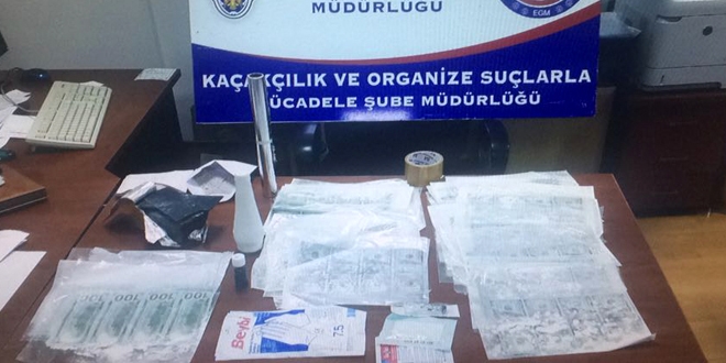 Sahte paraları bakın nerede saklamış?