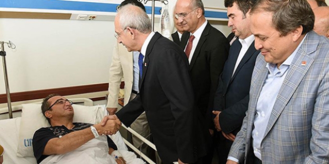 Aydın'a gelen Kılıçdaroğlu, Tezcan'ı hastanede ziyaret etti