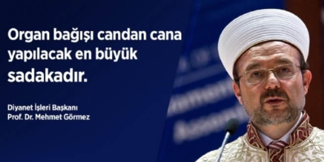 Organ bana Diyanet'ten destek