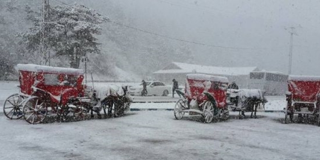 Kartalkaya, Abant ve Yedigöller beyaza büründü