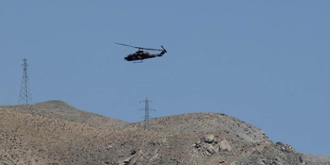 Tunceli'de terör örgütüne karşı hava destekli operasyon