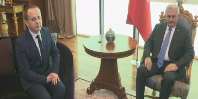Yıldırım, 15 Temmuz gazisi Sabri Ünal'ı kabul etti