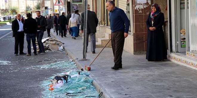Diyarbakır'da vatandaştan hain saldırıya tepki