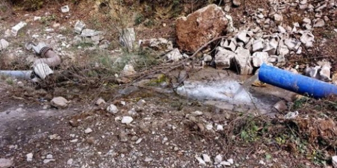 PKK, İskenderun'da içme suyu hattını patlattı