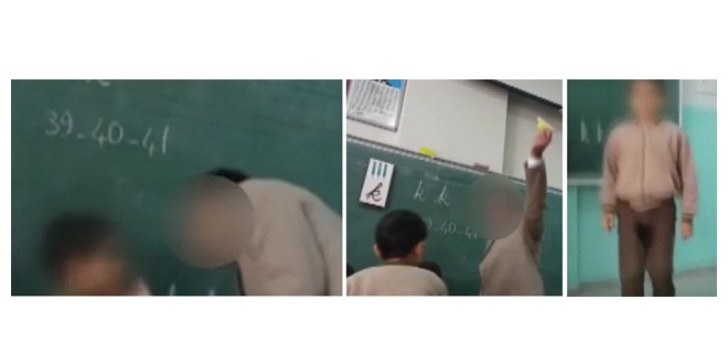 Dayakçı öğretmene soruşturma!