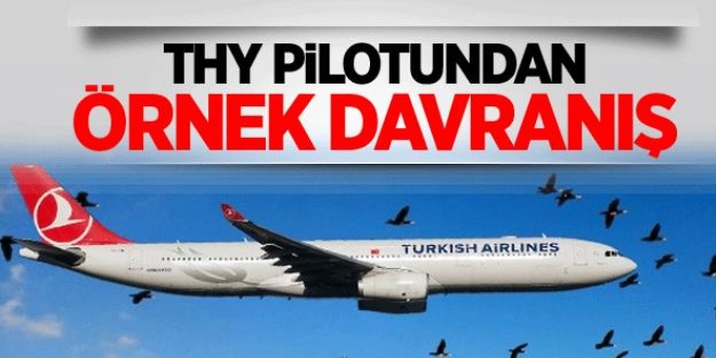 THY pilotu Ebru nsal'dan rnek davran