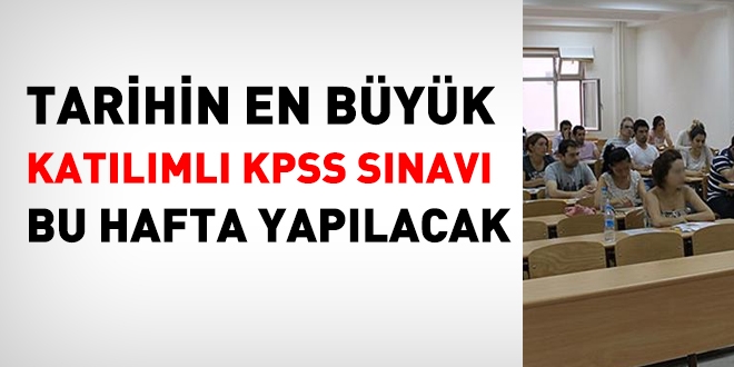 KPSS Ortaretim'e 3 milyon 500 bin aday katlacak