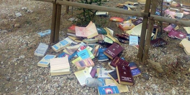 Ormanda FETÖ elabaşı Gülen'e ait kitaplar bulundu