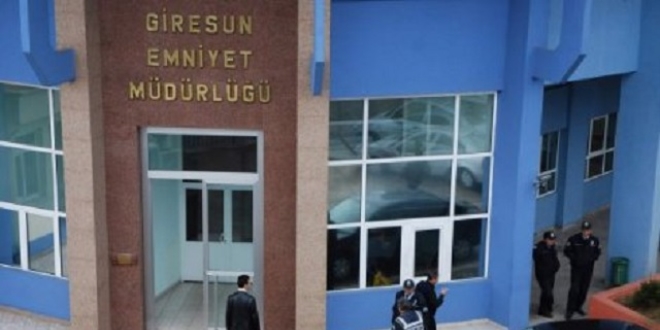 Giresun'da 7'si polis 8 kişi gözaltına alındı