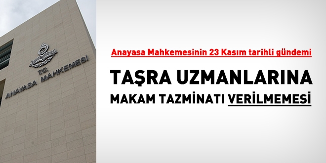 Taşra uzmanları ilgilendiren düzenleme yeniden AYM'nin önünde