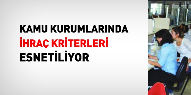 Kamuda ihraç kriterlerine yeni düzenleme