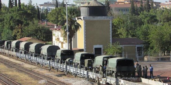 İstanbul'dan sevk edilen askeri araçlar Gaziantep'te