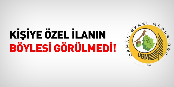 Kişiye özel ilanın böylesi görülmedi!