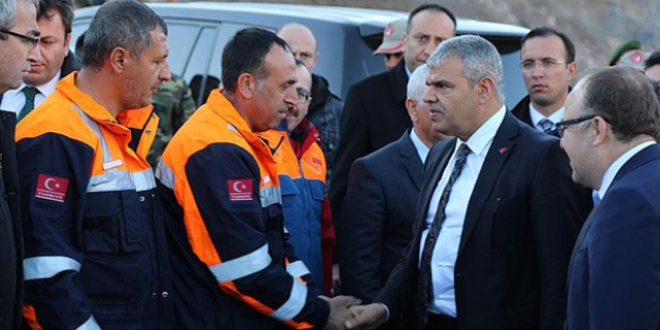 Başbakan Yardımcısı Kaynak, maden faciası bölgesinde