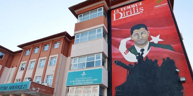 Şehit Halisdemir'in portresi duvara resmedildi