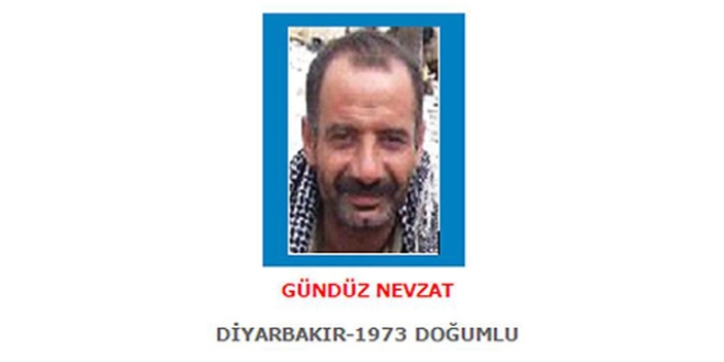 'Mavi' kategoride aranan terörist öldürüldü