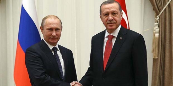 Cumhurbakan Erdoan, Putin ile grt