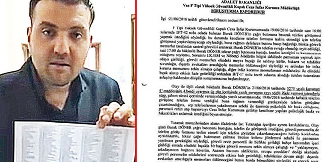 Mahkum, cezaevinde video çekip Bakan Bozdağ'a gönderdi