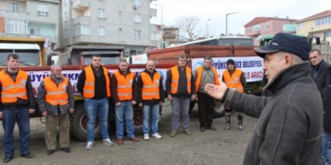İBB'den kar tatbikatı