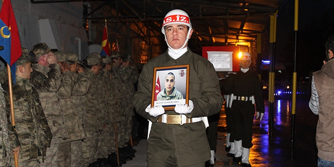 Şırnak'ta şehit olan piyade er Nazlım için tören düzenlendi
