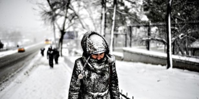 Meteoroloji'den 4 il iin kuvvetli kar ya uyars