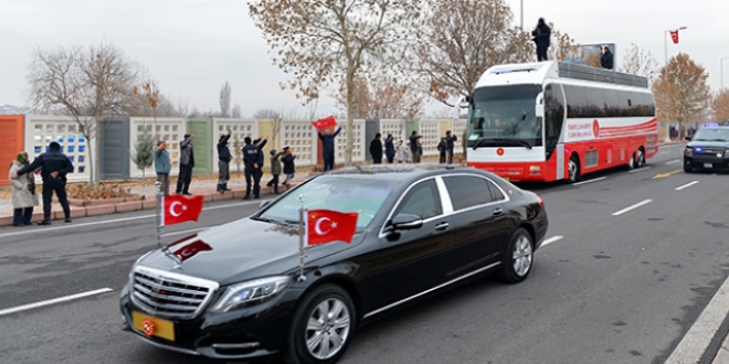 Cumhurbakan Erdoan, Kayseri'ye geldi