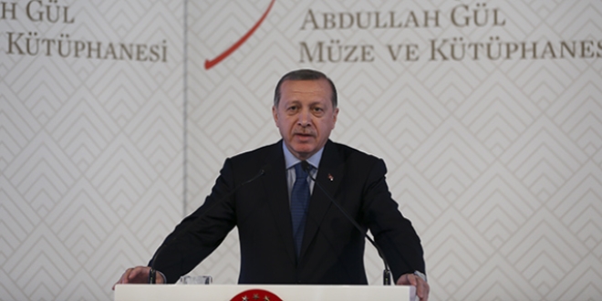 Erdoan: Sayn Gl'n yarm asrlk birikimini yanstacak