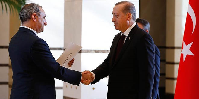 İsrail Büyükelçisi, Erdoğan'a güven mektubunu sundu