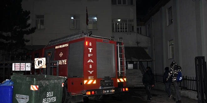Bolu'da öğrenci pansiyonunda yangın
