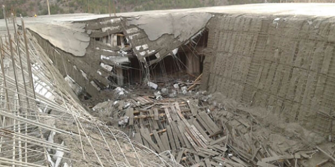 Niğde'de inşaat çöktü: 3 yaralı