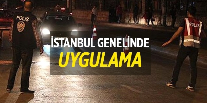 stanbul'da 39 ilede 5 bin polisin katlmyla denetim yaplyor