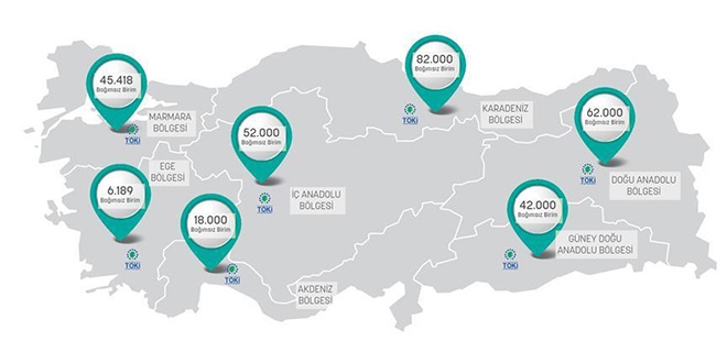 TOKİ'den 258 bin konutluk kentsel dönüşüm