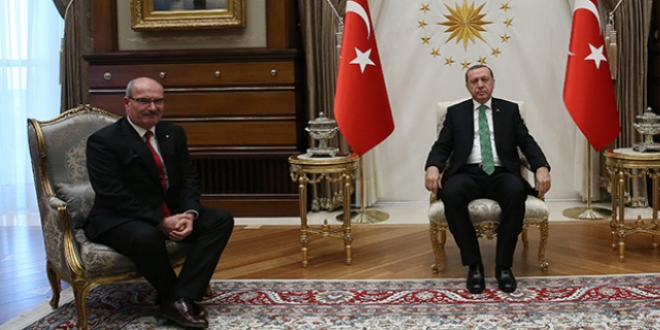 Cumhurbaşkanı Erdoğan, ATO Başkanı Baran'ı kabul etti