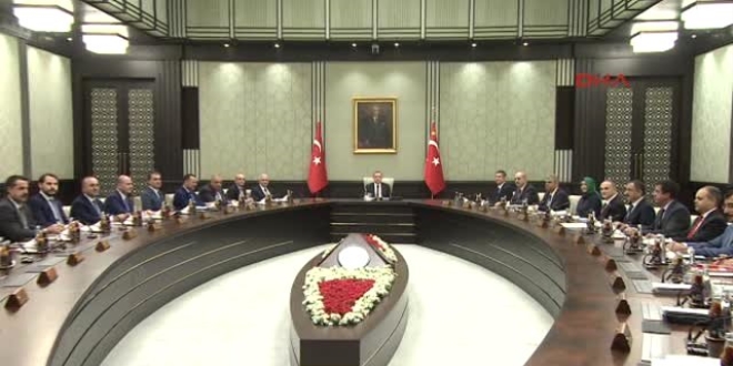 Cumhurbaşkanlığı Külliyesi'nde güvenlik toplantısı başladı