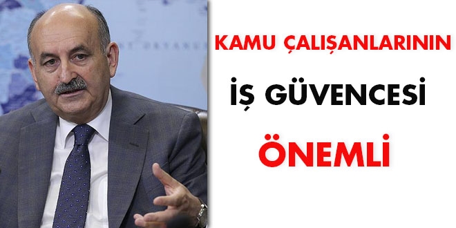 Müezzinoğlu: Kamu çalışanlarının iş güvencesi önemli