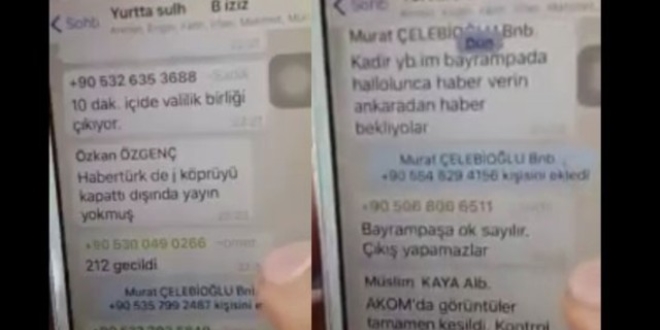 Darbecilerin 'İstanbul Valiliği'ni işgal girişimi' Whatsapp yazışmalarında