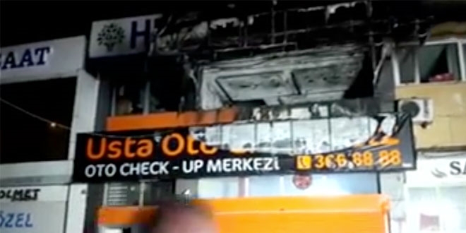 HDP ilçe binası ateşe verildi