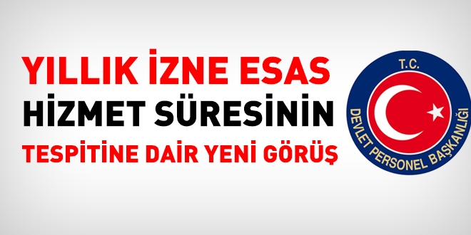 Yllk izne esas hizmet sresinin hesab nasl yaplacak?