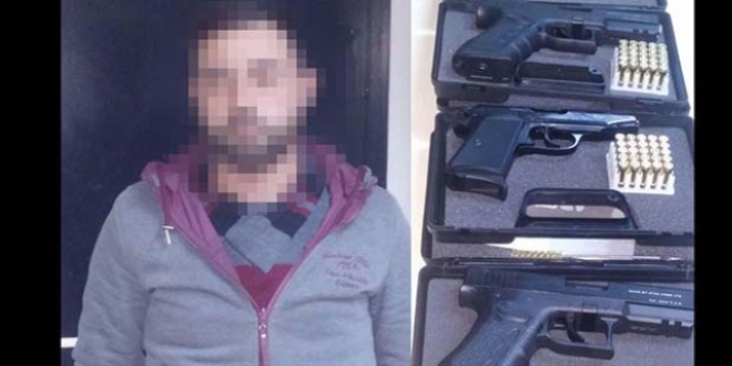 Adliye önünde 3 kuru sıkı, 50 mermi ile yakalandı