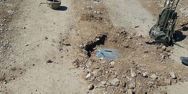 Mardin'de yola tuzaklanmış patlayıcı imha edildi