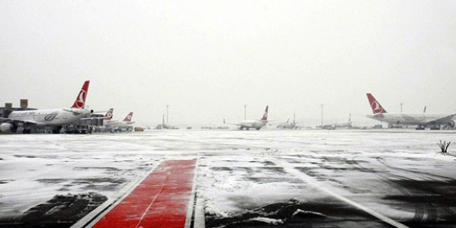 4 ilde, hava ulaşımına kar engeli