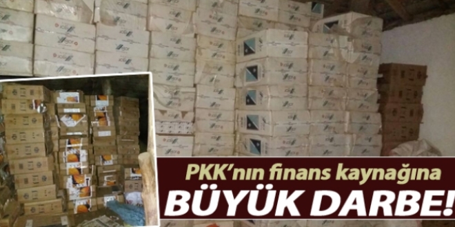 Hakkari'de terör örgütünün finans kaynağına darbe