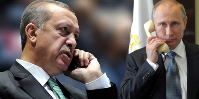Cumhurbakan Erdoan ve Putin, telefonda grt