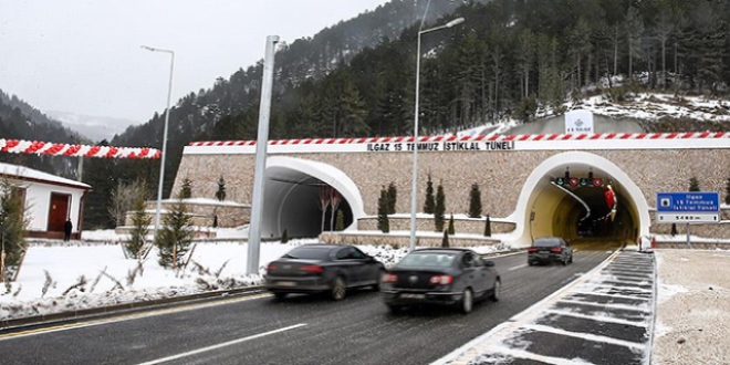 Ilgaz 15 Temmuz İstiklal Tüneli açıldı