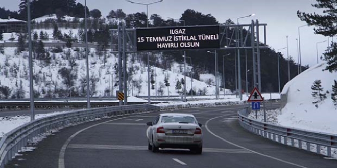 Sürücüler 'Ilgaz'ı dize getiren tünel'den memnun