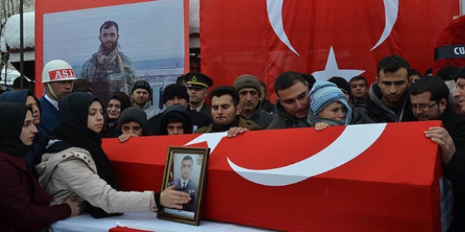Şehit sözleşmeli er son yolculuklarına uğurlandı