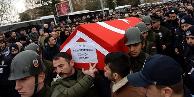 Şehit Uzman Çavuş Karadavut son yolculuğuna uğurlandı